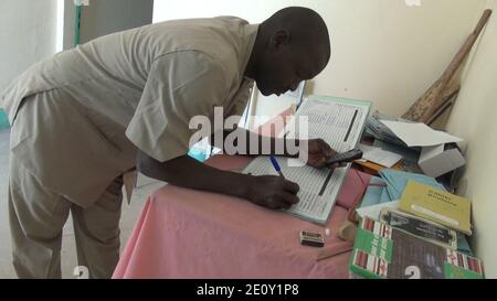 La vie continue à Bosso, Niger, 19 avril 2017 08. Banque D'Images