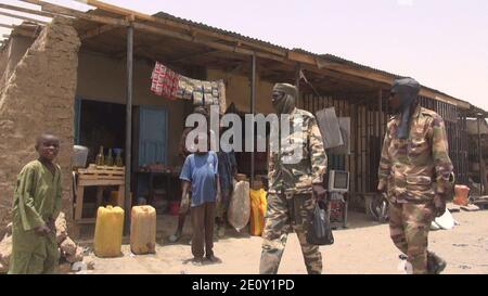 La vie continue à Bosso, Niger, 19 avril 2017 14. Banque D'Images