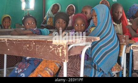 La vie continue à Bosso, Niger, 19 avril 2017 06. Banque D'Images