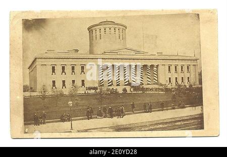 Funérailles de Lincoln à Columbus Ohio 1865. Banque D'Images