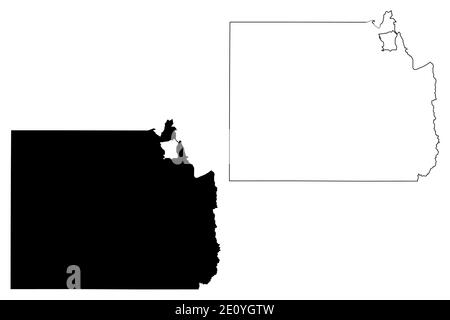 Comté de Tooele, État de l'Utah (comté des États-Unis, États-Unis d'Amérique, États-Unis, États-Unis, États-Unis) carte d'illustration vectorielle, scribble sketch carte de Tooele Illustration de Vecteur