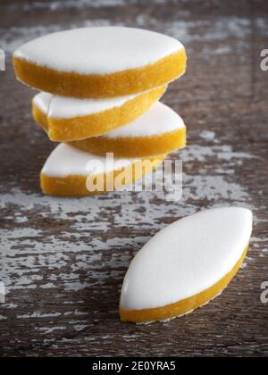 Bonbons typiques aux amandes de france calissons d'aix Banque D'Images