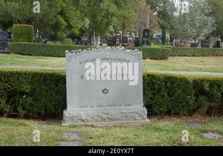 Los Angeles, Californie, États-Unis 2 janvier 2021 UNE vue générale de l'atmosphère de la tombe de l'actrice Estelle Getty au cimetière Hollywood Forever le 2 janvier 2021 à Los Angeles, Californie, États-Unis. Photo par Barry King/Alay stock photo Banque D'Images