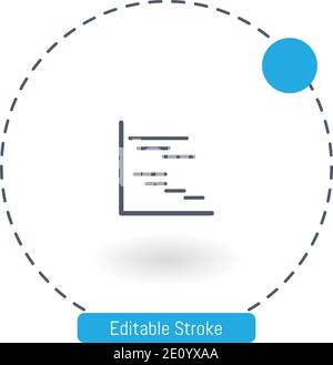 icône de vecteur du diagramme de gantt icônes de contour modifiables pour le web et mobile Illustration de Vecteur