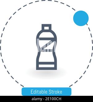 icône de vecteur de boisson énergétique icônes de contour modifiables pour le web et mobile Illustration de Vecteur