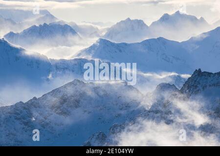 Grisons et Alpes Uri, Suisse, Europe Banque D'Images