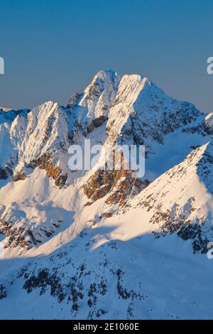 Piz Julier, 3380 m, vue de Piz Corvatsch, Grisons, Suisse, Europe Banque D'Images