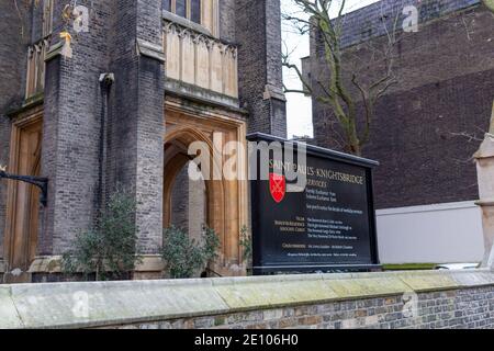 Saint Paul's Knightsbridge, Wilton Crescent et Wilton place SW1 Banque D'Images