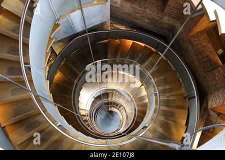 Staircase of the Lighthouse, conçu par Charles Rennie Mackintosh, Glasgow, Écosse, Royaume-Uni Banque D'Images