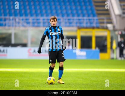 Milan, Italie. 3 janvier 2021. Nicolo Barella du FC Internazionale pendant la série UN match de football 2020/21 entre le FC Internazionale contre le FC Crotone au stade San Siro, Milan, Italie le 03 janvier 2021 - photo FCI/Fabrizio Carabelli/LM crédit: Fabrizio Carabelli/LPS/ZUMA Wire/Alay Live News Banque D'Images