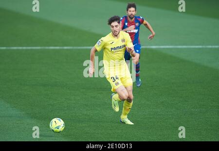 Fernando Fer Nino de Villarreal CF pendant le championnat d'Espagne la Liga football mach entre Villarreal et Levante le 2 janvier 2021 à Estadio de la Ceramica à Vila-Real, Espagne - photo Maria Jose Segovia / Espagne DPPI / DPPI / LM Banque D'Images