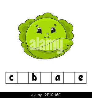 Mots puzzle. Développement de l'éducation fiche de travail. Jeu d'apprentissage pour les enfants. Page de l'activité. Casse-tête pour les enfants. Devinette pour les enfants d'âge préscolaire. Télévision simple v isolés Illustration de Vecteur