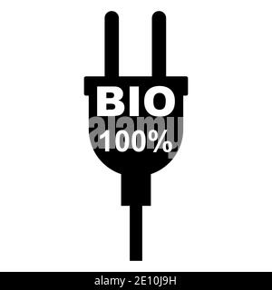 Icône de vecteur de prise électrique isolée sur fond blanc. Adaptateur d'énergie, symbole Web . Illustration de Vecteur