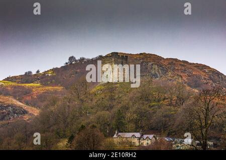 Château de Dolwyddelan, Gwynedd, pays de Galles du Nord Banque D'Images