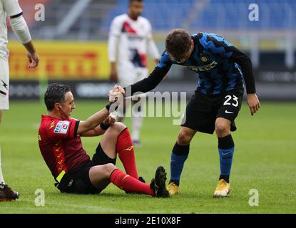 Arbitre Gianluca Aureliano pendant la série UN match de football 2020/21 entre le FC Internazionale contre le FC Crotone au stade San Siro, Milan, Italie le 03 janvier 2021 - photo FCI / Fabrizio Carabelli / LM Banque D'Images