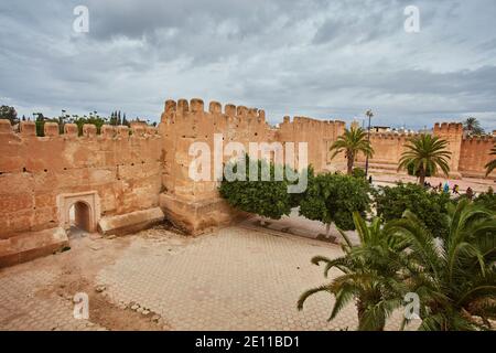 Mur de forteresse dans la ville de Taroudant, Maroc Banque D'Images