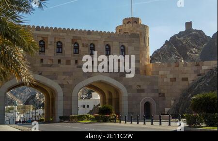 Mathaib Gate, Old Muscat, Oman Banque D'Images