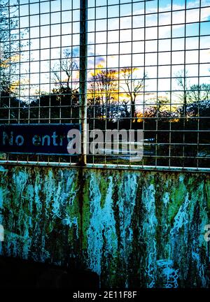 Site de construction abandonné pour l'hôpital Banque D'Images