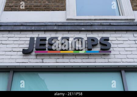 Panneau Jessops Camera Shop sur Oxford Street. Londres Banque D'Images