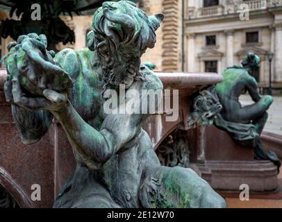 Fontaine Hygieia à Hambourg Banque D'Images