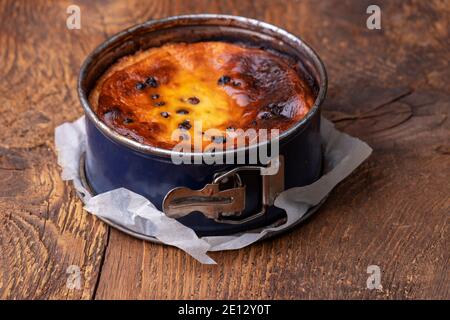 Gâteau au fromage bavarois Banque D'Images