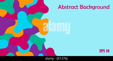 Arrière-plan abstrait avec des taches multicolores. Illustration vectorielle EPS10. Illustration de Vecteur