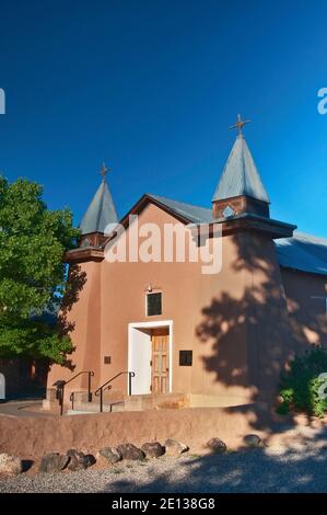 Ancienne église San Ysidro à Corrales, Nouveau-Mexique, États-Unis Banque D'Images