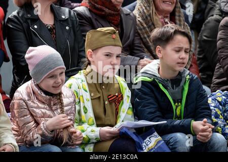 Khabarocsk, Russie - 09 mai 2019: Concert en l'honneur du jour de la Victoire dans la grande guerre patriotique Banque D'Images