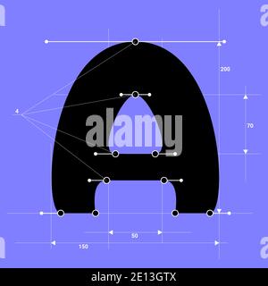 Vecteur A en style structurel Illustration de Vecteur