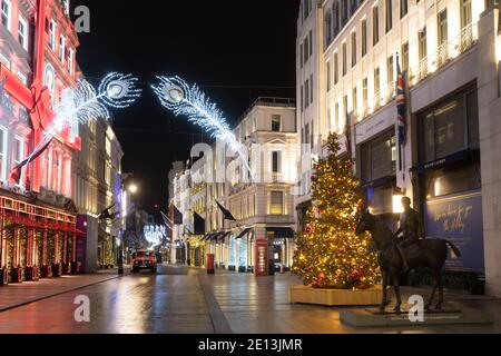 New bond Street Christmas Lights 2020 Banque D'Images
