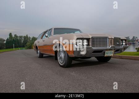 Vista Cruiser 1972 d'Oldsmobile, familiale classique américaine Woody Banque D'Images