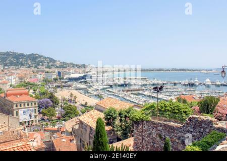 Paysage de Cannes Banque D'Images