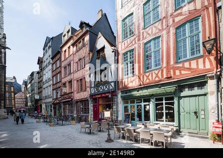 Rouen Normandie 4 mai 2013 restaurants traditionnels français à Rouen, Normandie Banque D'Images