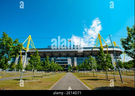 DORTMUND, ALLEMAGNE - 12 AOÛT 2020 : signal Iduna Park. Stade de football de Borussia Dortmund Banque D'Images