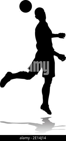 Football Soccer Player Silhouette Illustration de Vecteur