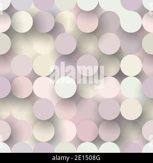 Motif vectoriel sans couture avec cercles plats et ombres Illustration de Vecteur