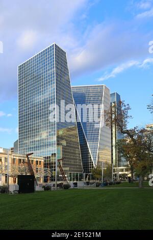 Une verticale de Regina, Canada centre-ville Banque D'Images