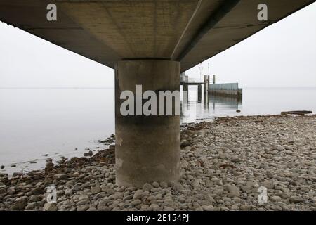 Sous le pont Banque D'Images