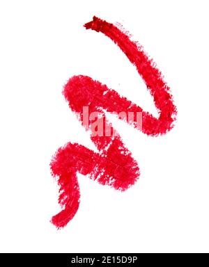 Le crayon rouge à lèvres NARS est photographié sur fond blanc Banque D'Images