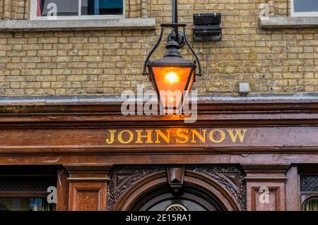 La maison publique John Snow à Broadwick Street, Soho, Londres. Banque D'Images