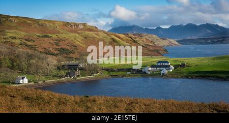 Île de Lewis et Harris, Écosse - ferme et croft Banque D'Images