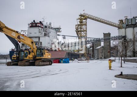 Port de Goderich, Ontario, Canada. Banque D'Images