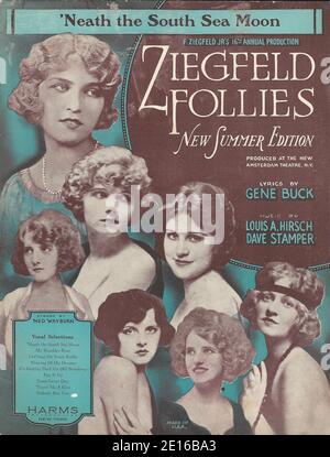 « Ziegfeld Follies of New Summer Edition » 1923 Revue musicale Couverture musicale Banque D'Images