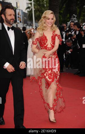 Michael Sheen et Rachel McAdams arrivent pour la cérémonie d'ouverture du 64ème Festival International du film de Cannes et la projection du dernier film de Woody Allen 'Hidnight in Paris' présenté hors compétition, à Cannes, France, le 11 mai 2011. Photo de Hahn-Nebinger/ABACAPRESS.COM Banque D'Images