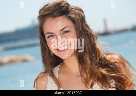 Allie Haze (Emmanuelle 3D) pose lors du 64ème Festival International du film de Cannes, qui s'est tenu à la plage Majestic à Cannes, dans le sud de la France, le 15 mai 2011. Photo de Nicolas Genin/ABACAPRESS.COM Banque D'Images