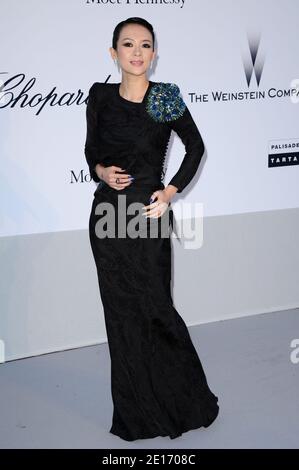 Zhang Ziyi arrive pour le gala annuel du Cinéma contre le SIDA de l'amfAR qui s'est tenu à l'Hôtel du Cap Eden Roc à Antibes, dans le sud de la France, le 19 mai 2011, dans le cadre du 64ème Festival international du film de Cannes. Photo de Hahn-Nebinger-Genin/ABACAPRESS.COM Banque D'Images