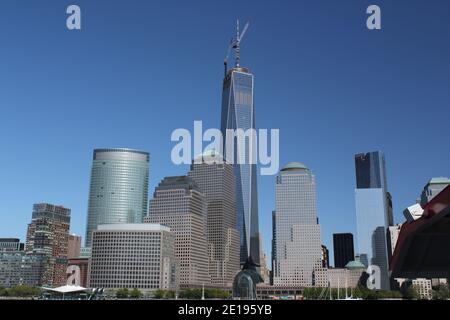 gratte-ciel du quartier financier de manhattan new york Banque D'Images
