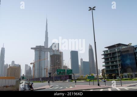 Sky Walk, Sky Bridge, centre-ville de Dubaï Banque D'Images