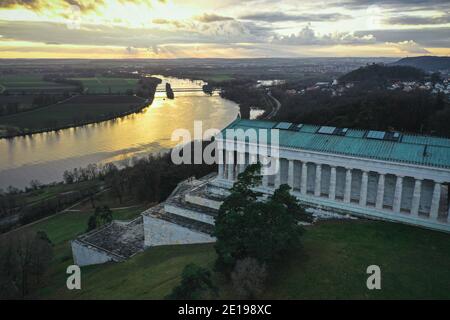 Gedenkstätte Walhalla Regensburg Bayern Banque D'Images