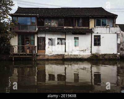 Ancienne maison Zhujiajiao ville aquatique en Chine Banque D'Images